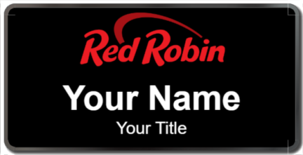 Custom name badges for Red Robin