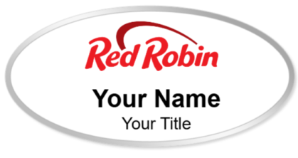 Custom name badges for Red Robin