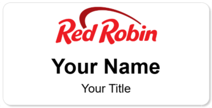 Custom name badges for Red Robin