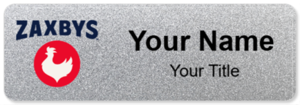 Custom name badges for Zaxbys