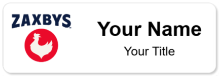 Custom name badges for Zaxbys