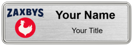 Custom name badges for Zaxbys
