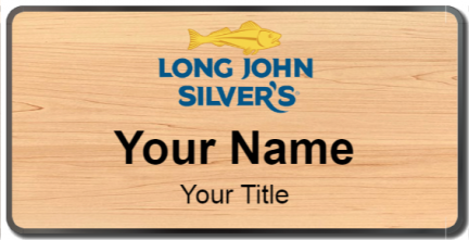 Custom name badges for Long John Silvers