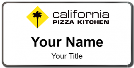 Custom name badges for California Pizza Kitchen