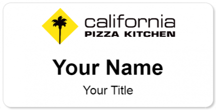 Custom name badges for California Pizza Kitchen