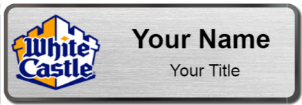 Custom name badges for White Castle