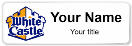 Custom name badges for White Castle