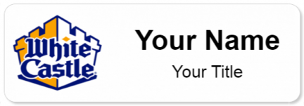 Custom name badges for White Castle