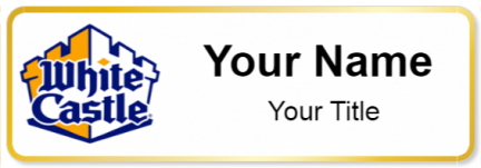 Custom name badges for White Castle