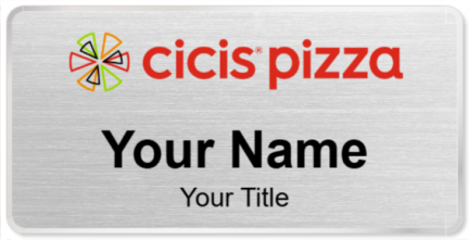 Custom name badges for CiCis Pizza