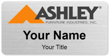 Custom name badges for Ashleys Furniture