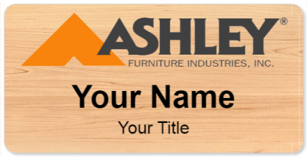 Custom name badges for Ashleys Furniture