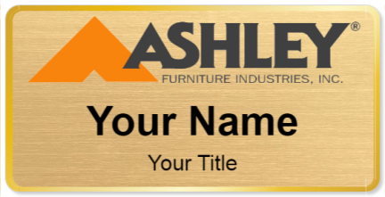 Custom name badges for Ashleys Furniture