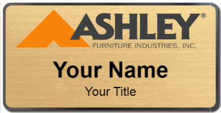 Custom name badges for Ashleys Furniture