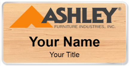 Custom name badges for Ashleys Furniture