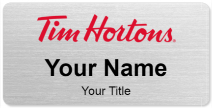 Custom name badges for Tim Hortons