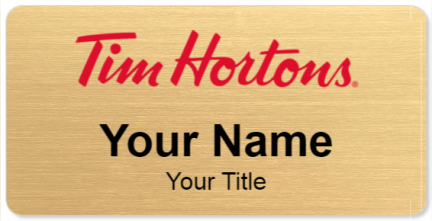 Custom name badges for Tim Hortons