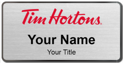 Custom name badges for Tim Hortons