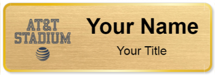 Custom name badges for AT&T Stadium