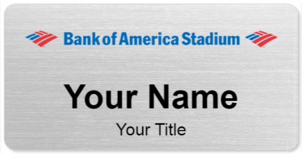 Custom name badges for Bank of America Stadium
