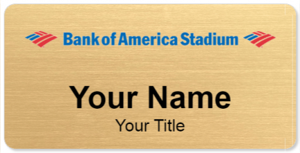 Custom name badges for Bank of America Stadium