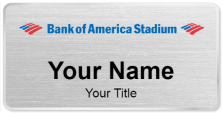 Custom name badges for Bank of America Stadium