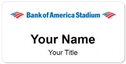 Custom name badges for Bank of America Stadium