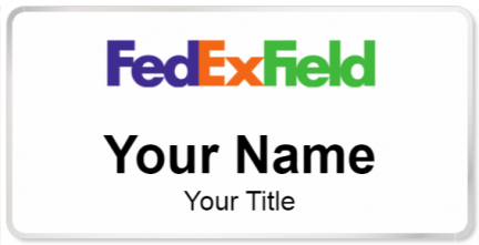 Custom name badges for FedEx Field