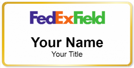 Custom name badges for FedEx Field