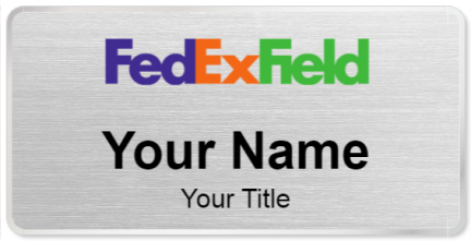 Custom name badges for FedEx Field
