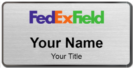 Custom name badges for FedEx Field