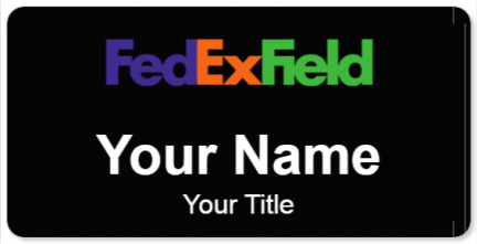 Custom name badges for FedEx Field