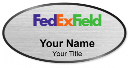 Custom name badges for FedEx Field