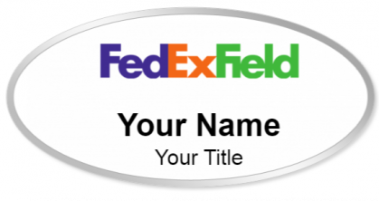 Custom name badges for FedEx Field