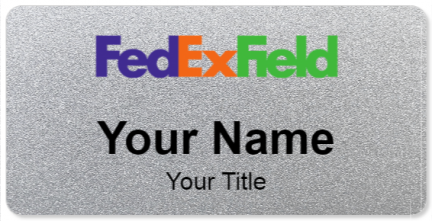Custom name badges for FedEx Field