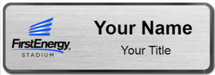 Custom name badges for FirstEnergy Stadium