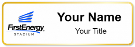 Custom name badges for FirstEnergy Stadium