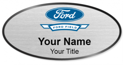 Custom name badges for Ford Field