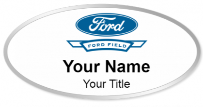Custom name badges for Ford Field