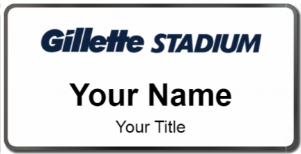 Custom name badges for Gillette Stadium