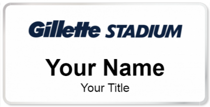 Custom name badges for Gillette Stadium