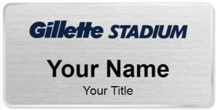 Custom name badges for Gillette Stadium