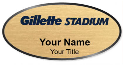 Custom name badges for Gillette Stadium