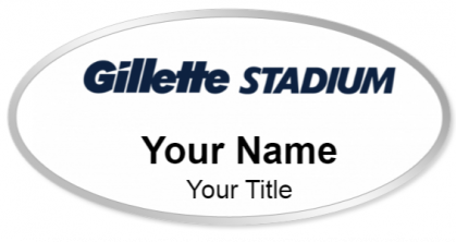 Custom name badges for Gillette Stadium