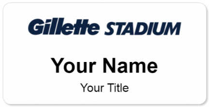 Custom name badges for Gillette Stadium