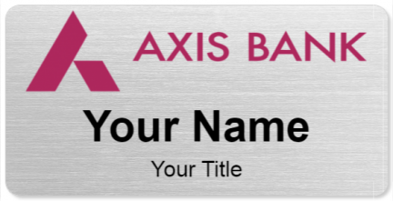 Custom name badges for Axis Bank