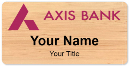 Custom name badges for Axis Bank