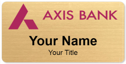Custom name badges for Axis Bank