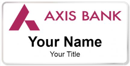 Custom name badges for Axis Bank