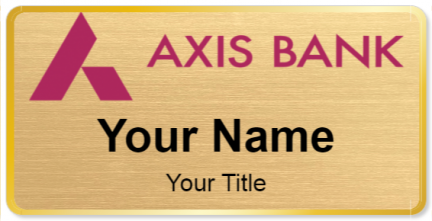 Custom name badges for Axis Bank